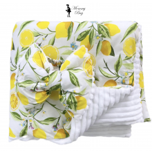 Плед со съемным утеплителем Mommy Bag №2 Лимоны + бант на выпискуc