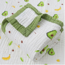 Плед муслиновый 110х110 см Mommy Bag Авокадо