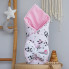 Плед со съемным утеплителем Mommy Bag №21 Панды розовые (розовый плюш) + бант на выписку