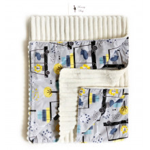 Плед с плюшем Лев в машинке №8