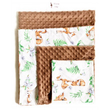 Плед с плюшем Косули №12