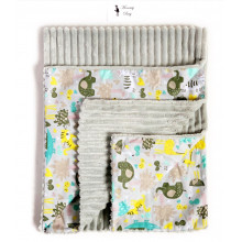 Плед с плюшем Зверята №2