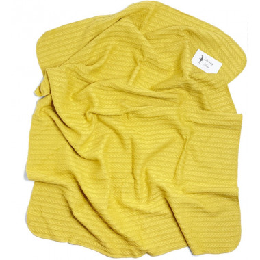 Плед летний Горчичный