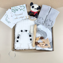 Подарочный набор “Привет Мир” с пледом №5 новорожденному на выписку