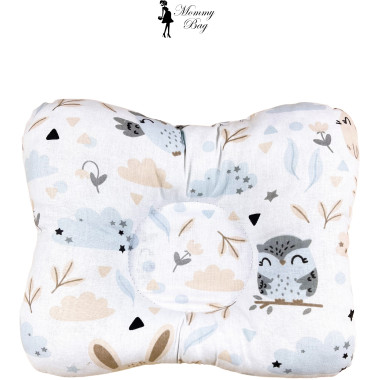 Ортопедическая подушка для новорожденных Ежики и зайчики №19