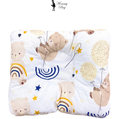 Ортопедическая подушка для новорожденных Мишка с радугой №19