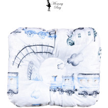 Ортопедическая подушка для новорожденных Паровозики №8