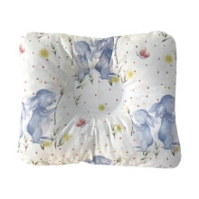 Ортопедическая подушка для новорожденных Зайчики голубые №27