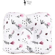 Ортопедическая подушка для новорожденных Розовые цветы с бабочками №5