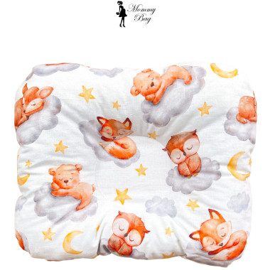 Ортопедическая подушка для новорожденных Спящие зверьки №25