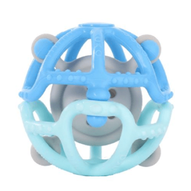 Игрушка-погремушка развивающая Mommy Bag Круг голубой