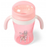 Поильник-непроливайка BabyOno 360* с мягким носиком 240 мл Розовый
