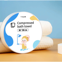 Полотенце банное одноразовое 60х30 см, спрессованное, маленькое