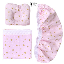 Набор 3в1 в КОЛЯСКУ RoyalBaby №26 Розовый с сердечками (глиттер) с пледом Набор 3в1 в КОЛЯСКУ RoyalBaby №26 Розовый с сердечками (глиттер) с пледом