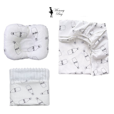 Набор 3в1 в детскую кроватку RoyalBaby №40 Молоко Milk