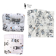 Набор 3в1 в детскую кроватку RoyalBaby №37 Панды голубые (белый плюш) Набор 3в1 в детскую кроватку RoyalBaby №37 Панды голубые (белый плюш)