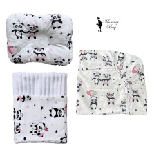 Набор 3в1 в детскую кроватку RoyalBaby №38 Панды розовые (белый плюш) Набор 3в1 в детскую кроватку RoyalBaby №38 Панды розовые (белый плюш)