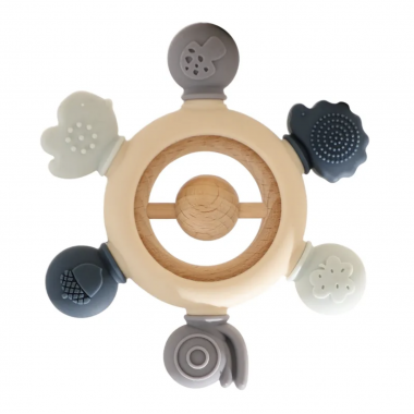 Игрушка-прорезыватель ортодонтический Mommy Bag со съемной насадкой, синий