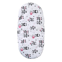 Простынь-наматрасник 80*40 см в коляску №29 Панды розовые