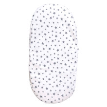 Простыня-наматрасник 80*40 см в коляску №20 Серые звездочки