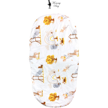 Простынь-наматрасник 80*40 см в коляску №18 Зоопарк