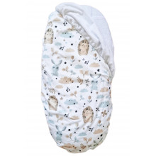 Простынь-наматрасник 80*40 см в коляску №4 Ёжики и зайчики