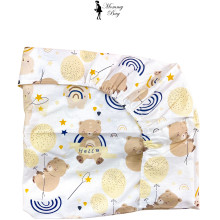 Простыня в стандартную кроватку 120*60 см №19 Мишка с радугой