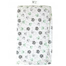 Простынь на резинке в детскую кроватку Мишки-индейцы арт.СТ-17 Простынь на резинке в детскую кроватку Мишки-индейцы арт.СТ-17