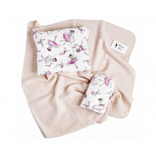 Летний набор в кроватку 3в1 Балерины