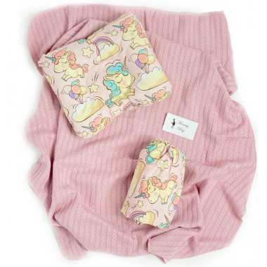 Летний набор в коляску 3в1 Единороги