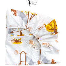 Простыня в стандартную кроватку 120*60 см №18 Зоопарк