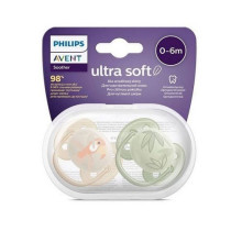 Пустышка Philips Avent Ultra Soft ультрамягкая, нейтральная 0-6 месяцев, 2 шт. Пустышка Philips Avent Ultra Soft ультрамягкая, нейтральная 0-6 месяцев, 2 шт.