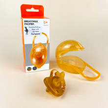 Пустышка Mommy Bag Physio Soft ортодонтическая, латексная (0-12 мес) с футляром