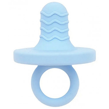 Пустышка Mommy Bag ортодонтическая Natural Step, силиконовая (0-12 мес) Голубая