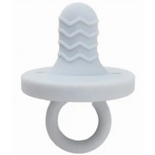 Пустышка Mommy Bag ортодонтическая Natural Step, силиконовая (0-12 мес) Серая