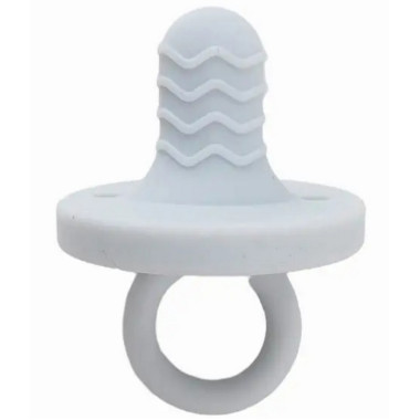 Пустышка Mommy Bag ортодонтическая Natural Step, силиконовая (0-12 мес) Серая