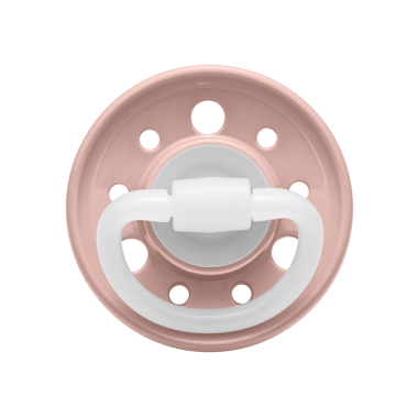 Пустышка Nip Вишенка, 6-18 мес., латекс, для девочки, 1 шт. (Пудровая)