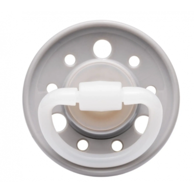 Пустышка Nip Вишенка, 6-18 мес., латекс, для мальчика, 1 шт. (Серая)