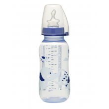 Бутылочка антиколиковая Nip Слоники для мальчика синяя, 250 мл Бутылочка антиколиковая Nip Слоники для мальчика синяя, 250 мл