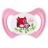 Пустышка Nip Miss Denti, 0-6 мес., силикон, для девочки Сова с совенком, 1 шт.
