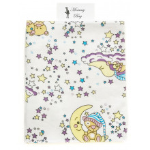 Фланелевая пеленка байковая с начесом Мишка на Луне #8 110х90см