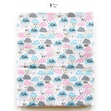 Фланелевая пеленка байковая Облачко #5 110х90см