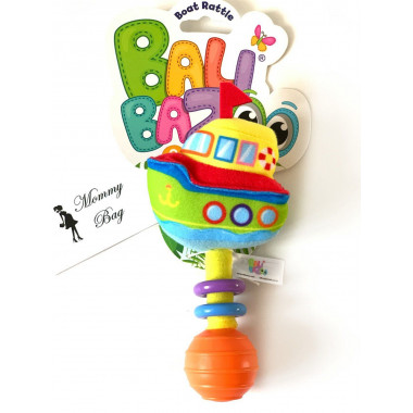 Игрушка-погремушка "Кораблик" Balibazoo (высота 19 см)