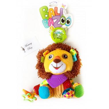 Игрушка с грызуном Лев "ЛЕОН" Balibazoo (высота 21 см)