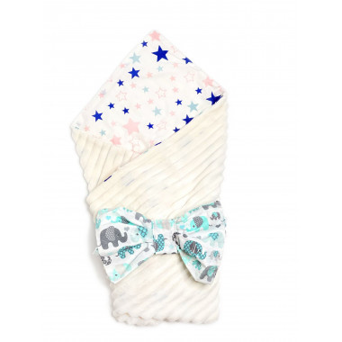 Конверт на выписку RoyalBaby Звездочки со слониками