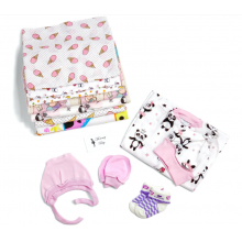Набор в роддом мини детские пеленки 8+3 для девочки Набор в роддом мини детские пеленки 8+3 для девочки