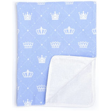 Непромокаемая пеленка многоразовая Короны синие - #16 90х60 см Непромокаемая пеленка многоразовая Короны синие - #16 90х60 см