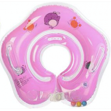 Круг для купания с погремушкой Aqua Baby (Розовый)