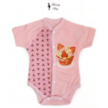 Боди Розовый RoyalBaby Пироженко р.56, 0-3 мес Боди Розовый RoyalBaby Пироженко р.56, 0-3 мес