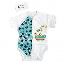 Боди Белое RoyalBaby Звездочки р.56, 0-3 мес Боди Белое RoyalBaby Звездочки р.56, 0-3 мес